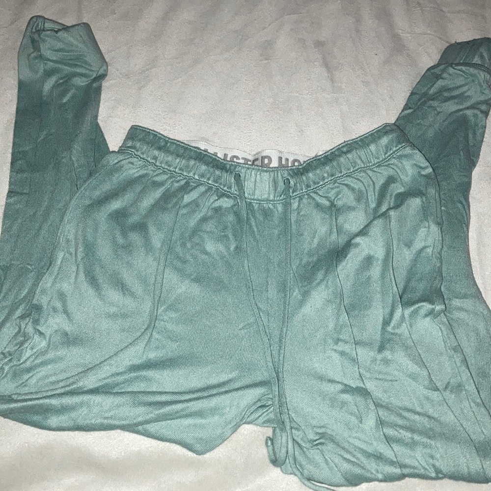 Green Hollister sweatpants